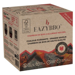 Lot de 3 easybbq Bois A Allumage Naturel