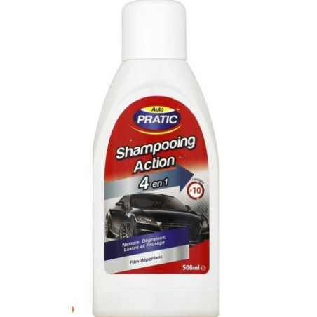 lot de 4 shampooings car pratic