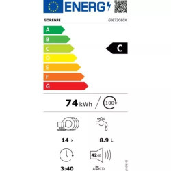 Lave vaisselle encastrable Gorenje