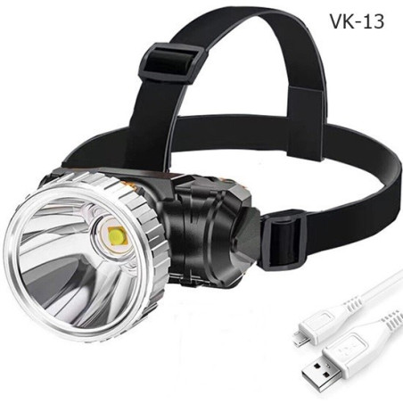 Torche frontale Rechargeable Headlamp Lampe à Led 3 lumiéres, Led HighLight