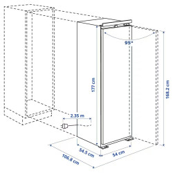 FRYSA
Congélateur, IKEA 700 intégré, 209 l