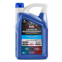 HOLTS Liquide de refroidissement - Special PEUGEOT- CITROEN - 5L 37°C - Nouvelle Formule