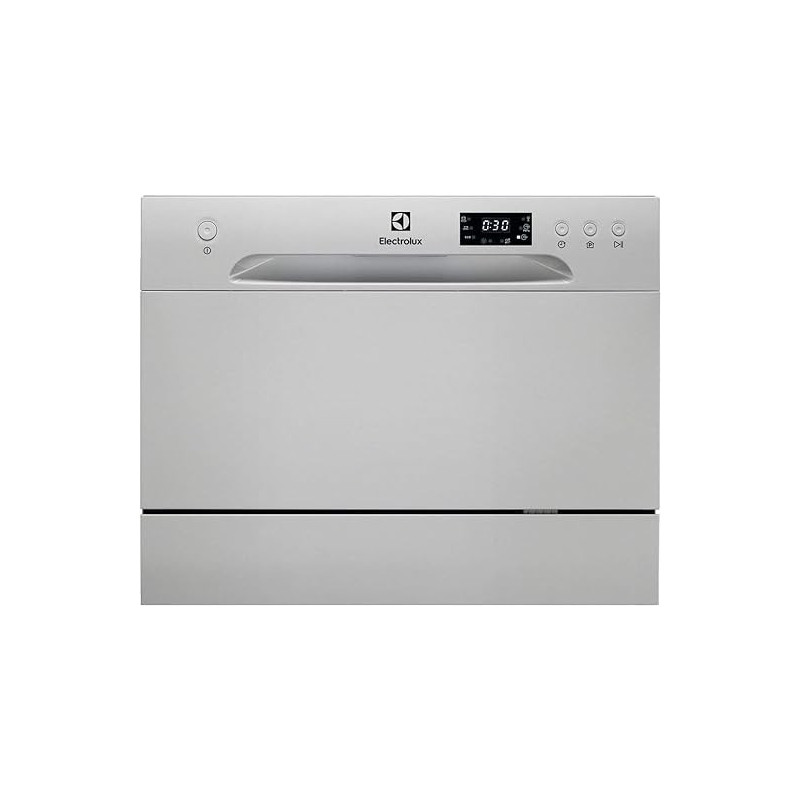 Electrolux ESF2400OS Lave-vaisselle Compact, Capacité 6 Couverts, 52 Decibel, Argent [Classe énergétique F]