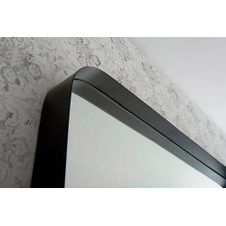 Miroir Steelton argenté cadre noir