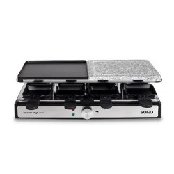 SOGO Grill/Raclette électrique BAT-SS-10387, 1400 W, idéal pour cuisiner/griller