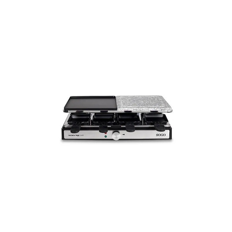 SOGO Grill/Raclette électrique BAT-SS-10387, 1400 W, idéal pour cuisiner/griller