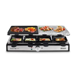 SOGO Grill/Raclette électrique BAT-SS-10387, 1400 W, idéal pour cuisiner/griller