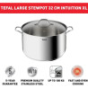 Tefal Intuition XL Grande marmite inox 32 cm / 12 L, Acier inoxydable