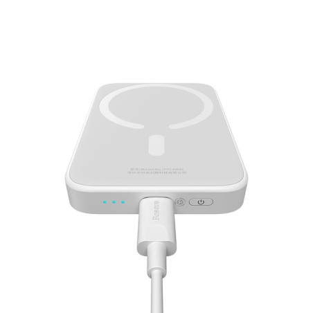 Baseus Power Bank Magsafe Sans Fil 6000mAh 20W Blanc