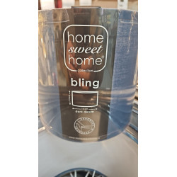 Abat-jour Bleu Home sweet home bling