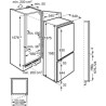 Réfrigérateur-Congélateur Combiné Encastrable 1580 mm / 233 L