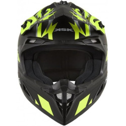 KSK Casque cross HANGTOWN Cross Noir & Jaune