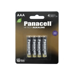 4 Batteries PANACELL HI-TECH ALKALINE AAA