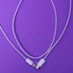 Maxlife Câble MXUC-06 USB-C - Lightning 1,0 m 20W nylon violet