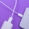 Maxlife Câble MXUC-06 USB-C - Lightning 1,0 m 20W nylon violet