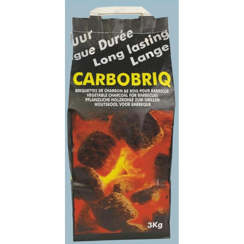 3 Sac de Carbobriq briquettes charbon de bois 3.5 kg