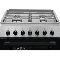 Electrolux Approche cuisine 60 cm - 4 feux gaz + 1 four électrique - inox anti-empreintes digitales