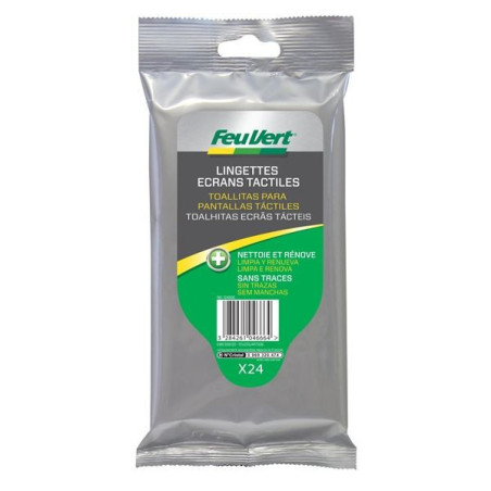 X 5 Feu Vert 24 Lingettes nettoyant écran tactile