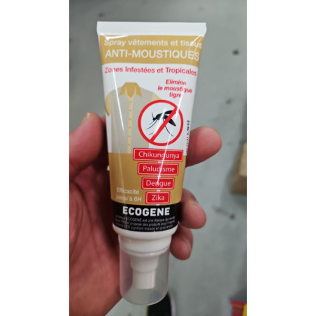 Spray vêtements et tiszus ANTI-MOUSTIQUES - ECOGENE