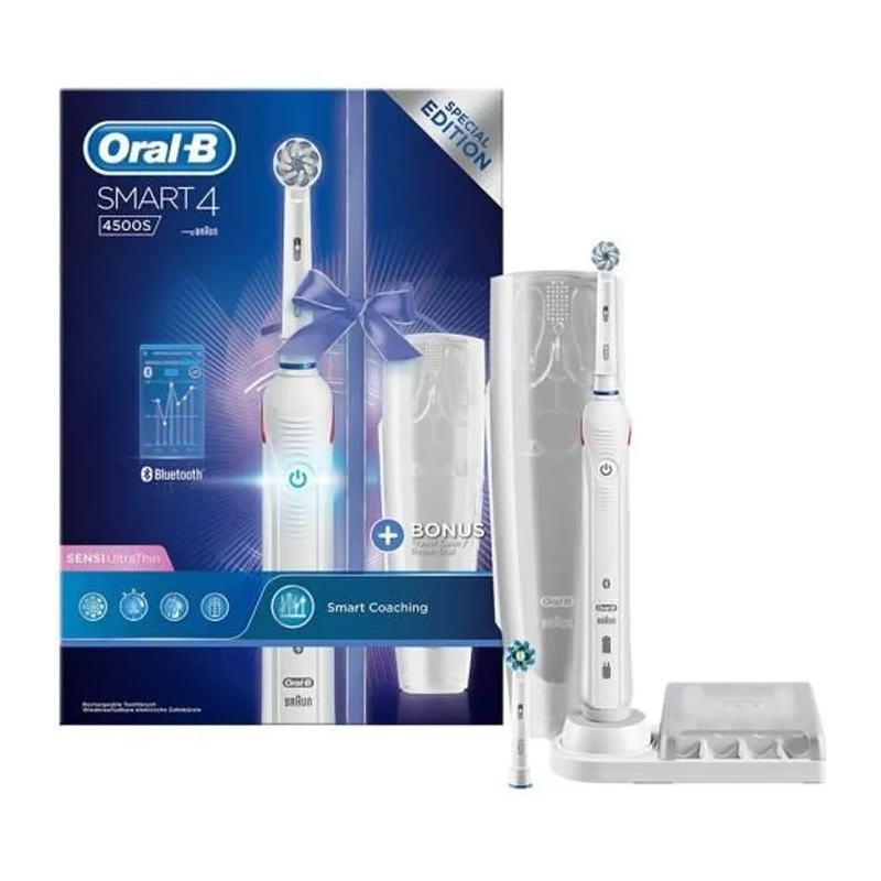 Brosse à dents électrique Oral-B Smart 4 4500S Blanc