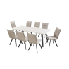 Table a manger - Table bois et 8 Chaises Gris