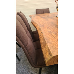 Table a manger - Table bois et 8 Chaises Beige