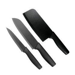 Lot de 3 couteaux bayco noir