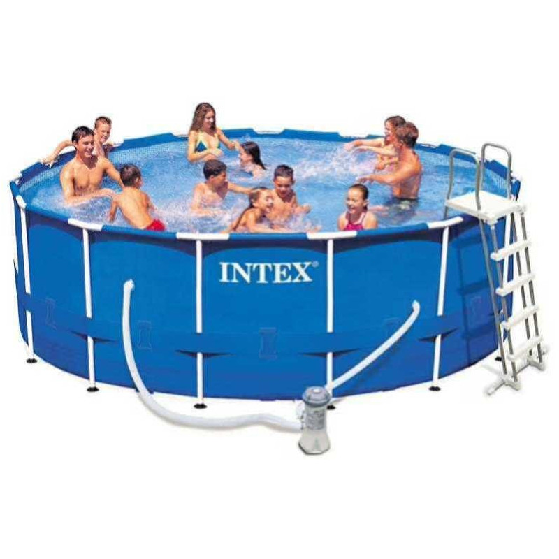 Piscine ronde Metal Frame intex 4.57mx0.9m