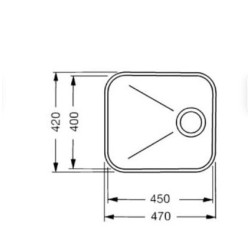 Evier Smeg Alba Um45 - Non