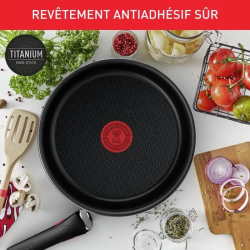 TEFAL INGENIO Easy Cook & Clean Lot 4 pièces, Poêle, Casserole, Non induction, Revêtement antiadhésif