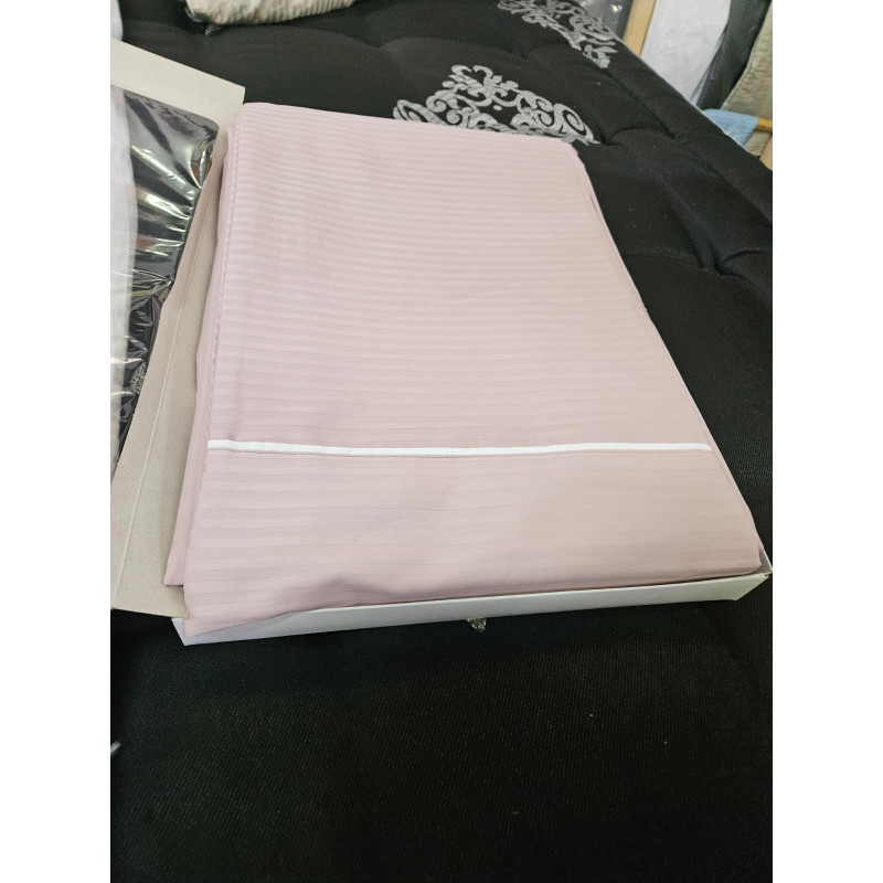 Pack draps taupe vieux rose