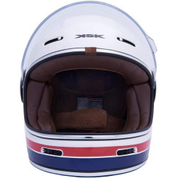 KSK Casque Sixties et Retrocup Fibre de Verre Cross Adulte Homme