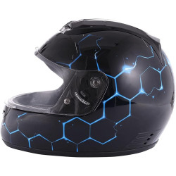 KSK Casque Intégral Voltage Intégral Noir et bleu Taille S (55-56cm)