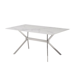 Table en céramique (Marbre blanc)