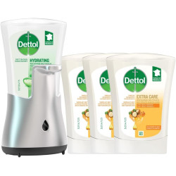 Pack Distributeur savon Dettol avec 3 recharge