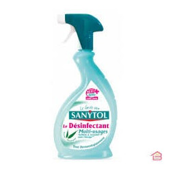 SANYTOL Nettoyant Désinfectant Multi-usages Anti-Allergènes Spray 500ml