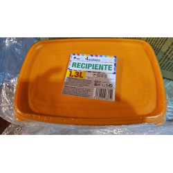 4 Boites Rectangulaire en Plastique 1,3L Bosque Verde